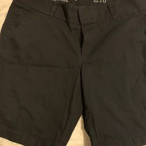 J crew black Bermuda khaki shorts “Frankie” fit